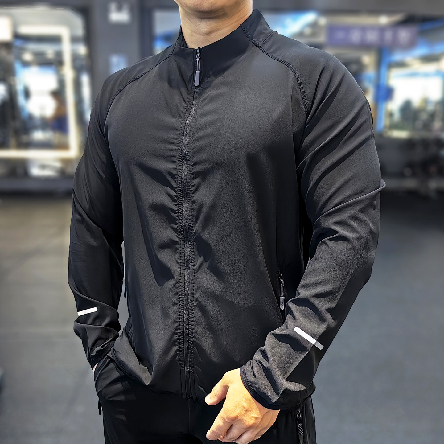 男士速干运动外套立领拉链健身训练夹克户外风轻薄透气跑步防晒衣,运动服/休闲服装,运动茄克/外套,淘宝优惠券,粉丝福利购,淘宝优惠卷