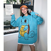 BeerBro Cartoon printing sweater T-shirts Socket Easy lovely Jeni turtle student solar system Sweater
