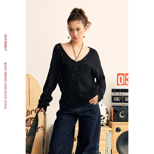 『狂欢音乐节』辣妹真两件可斜肩一字肩毛衣罩衫 3/6 20:00上新