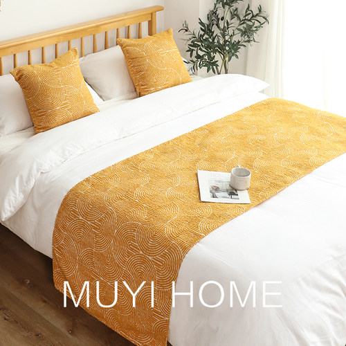 网红立体圆弧提花床旗