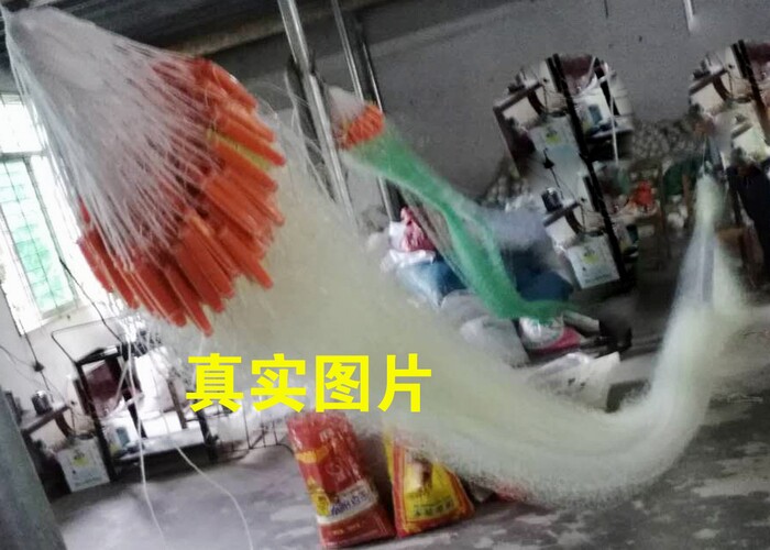 进口黄丝三层渔网粘网3-10米高水库捕鱼网挂网丝鱼网100米长沉网