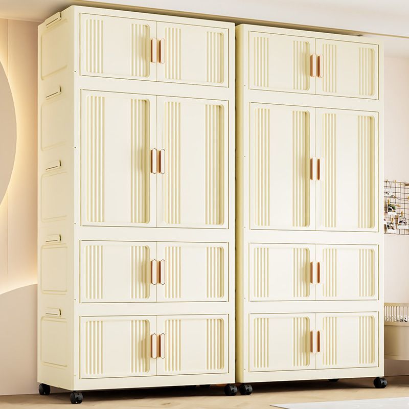 宝宝简易衣柜家用卧室婴儿衣服收纳折叠儿童衣橱免安装塑料储物柜