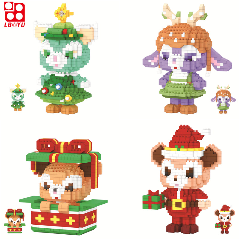 微小颗粒拼装积木益智儿童拼图星黛露雪莉玫新年礼物女孩摆件