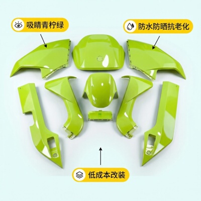 适用于九号M85C/M95C绿野仙踪柠檬绿全车烤漆防刮耐磨车壳