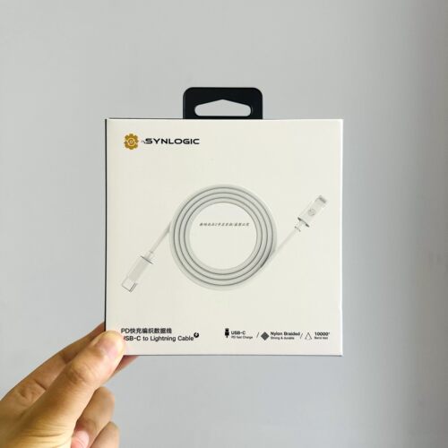 SYNLOGIC闪能m8编织线PD快充数据线USB-C转Lightning适用苹果充电