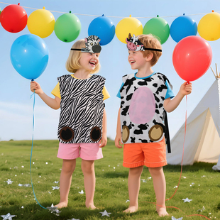 儿童可爱奶牛演出服头饰 春季运动会舞台装扮 幼儿园舞台讲故事玩