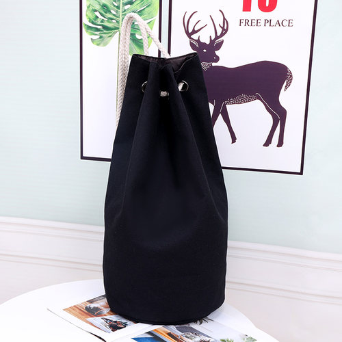 新款纯色帆布篮球包水