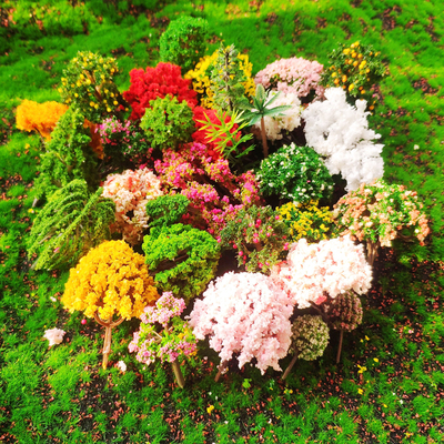 仿真花树多肉配件沙盘小树模型