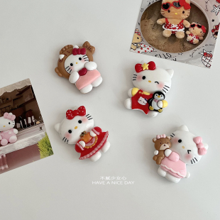 可爱kt猫冰箱磁铁照片墙强力磁贴冰箱贴ins留言板白板装饰