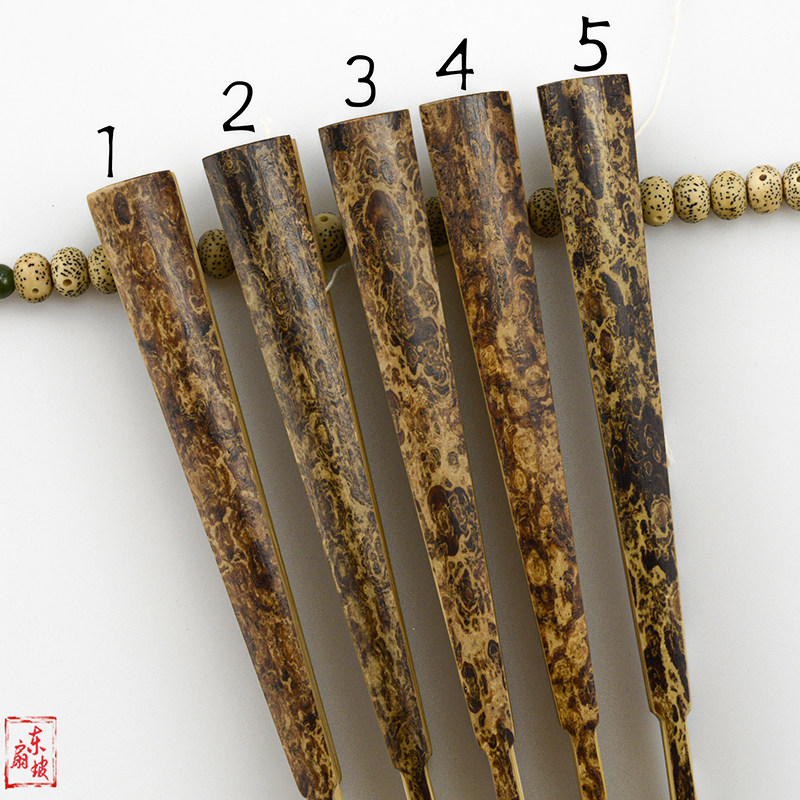 6寸15方虎皮纹梅鹿竹折扇花斑竹文玩扇子竹扇骨苏工宣纸小扇子