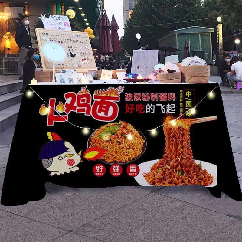 特色火鸡面摆摊桌布台布创意美食挂毯/壁毯