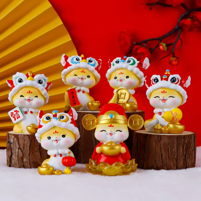 喜庆新年礼品财神驾到盲盒国潮风招财手办好寓意家居桌面摆件