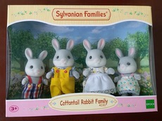 Игрушки-животные 日本epoch 森林家族玩具 sylvanian families 灰兔家庭套装
