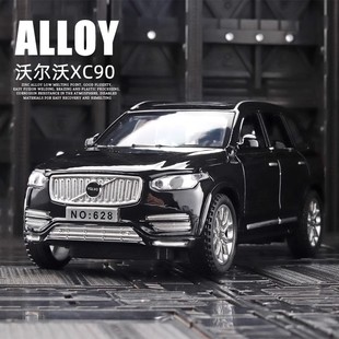 仿真1:32沃尔沃XC90合金汽车模型 灯光音乐回力六开门儿童玩具车