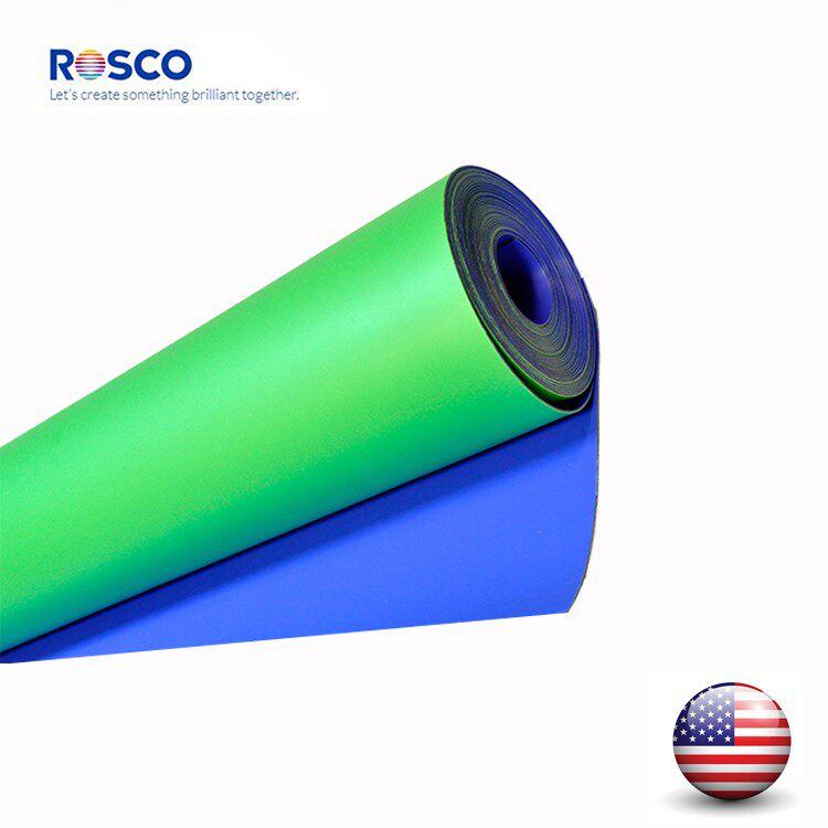 美国进口rosco虚拟演播室蓝箱地胶 抠像地胶 绿箱地板 胶影视专用