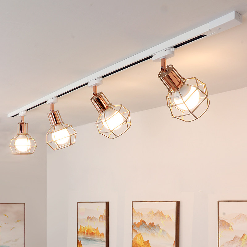 美式复古客厅店铺LED照明轨道灯