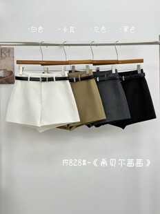 女高腰显瘦简约直筒短裤 裤 2026春夏新韩系西装 希贝尔XIBEIER短裤