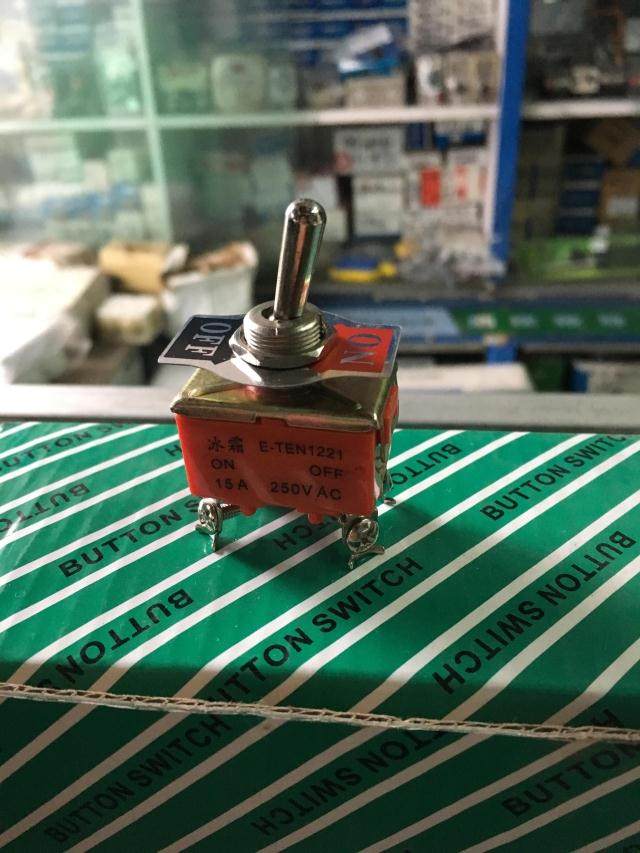 摇头开关钮子开关拨动开关双断双开摇杆开关1221两档4脚15a250vac
