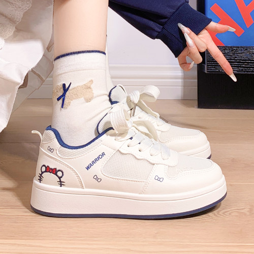 回力kt猫网面厚底小白鞋休闲板鞋