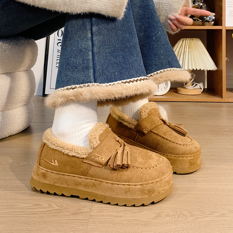 回力复古厚底勃肯棉鞋