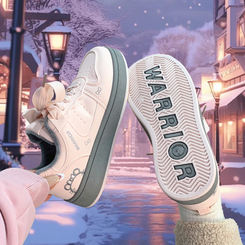 回力KT猫原创板鞋女2026新款冬季加绒小白鞋百搭学生保暖二棉鞋子,女鞋,休闲板鞋,淘宝优惠券,粉丝福利购,淘宝优惠卷