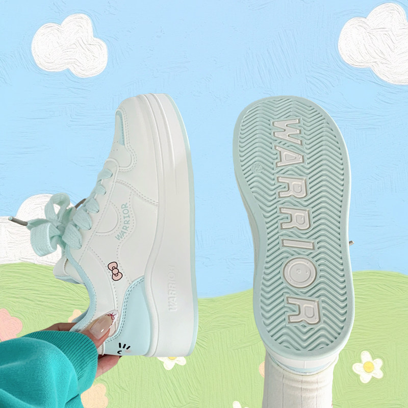 回力甜美KT猫小白鞋子女设计感小众厚底女鞋百搭运动休闲爆款板鞋,女鞋,时尚休闲鞋,淘宝优惠券,粉丝福利购,淘宝优惠卷