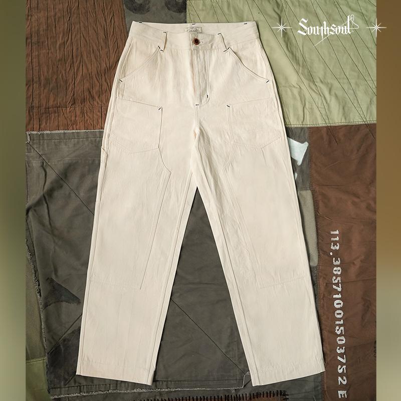 日系复古水洗工装休闲裤