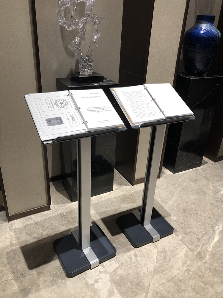 单展示架翻页菜谱架子立售楼部合同架蜻蜓P8-A公示资料册架A37-D