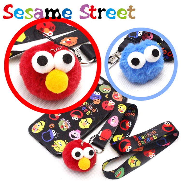 『回馈价』日系卡通可爱绒球手机壳零钱包挂脖挂绳