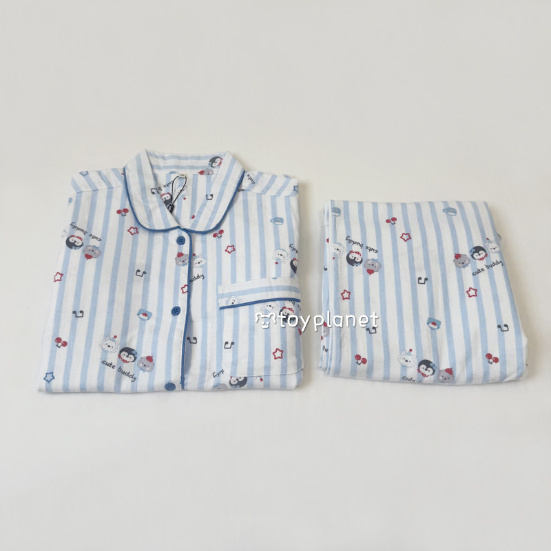 星空动物园 |纯棉磨毛春秋冬可爱卡通女士长袖长裤睡衣套装家居服