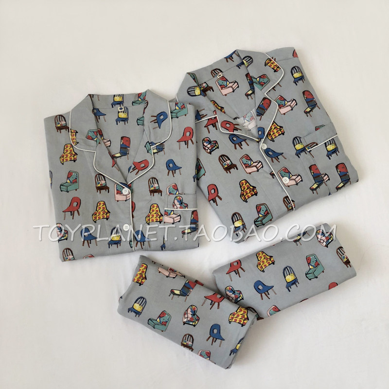 午后客厅 |纯棉磨毛春秋冬男女士情侣卡通睡衣长袖长裤家居服套装,女士内衣/男士内衣/家居服,睡衣/家居服套装,淘宝优惠券,粉丝福利购,淘宝优惠卷