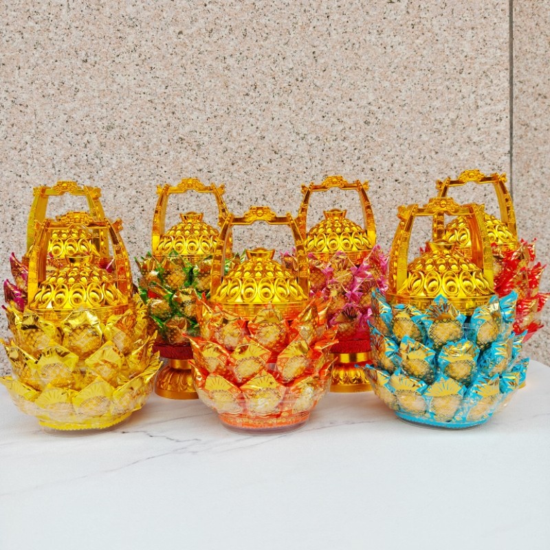 旭鑫糖塔3层菠萝一桶金旺来招财网红供佛佛前初一十五拜拜用品,节庆用品/礼品,节日装扮用品,淘宝优惠券,粉丝福利购,淘宝优惠卷