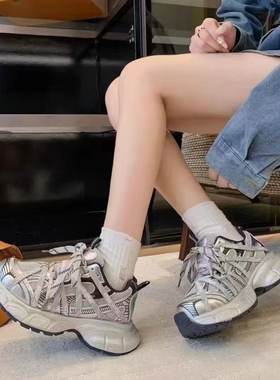 老爹鞋女鞋2025学生复古ins鞋子