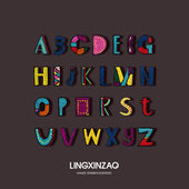 灵心造印度丝设计感小众手工刺绣字母胸针英文别针胸花配饰徽章潮