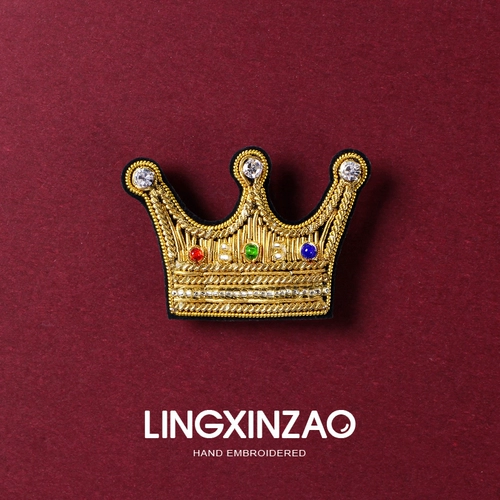 Высококлассная брошь ручной работы, дизайнерский значок, булавка, аксессуар, Индия, легкий роскошный стиль, тренд сезона, с вышивкой