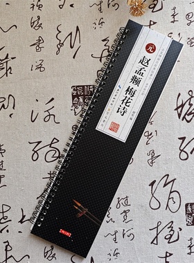 赵孟頫梅花诗名家碑帖近距离临摹卡单字放大版米字格附角注再和杨公济梅花十赵体行书毛笔书法字帖成人学生临摹范本20开共101页