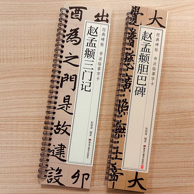 赵孟頫三门记楷书字帖全文收录经典碑帖赵孟頫胆巴碑字帖楷书毛笔书法字帖近距离临摹字卡原大版附简体旁注译文对照原帖赵孟頫字帖