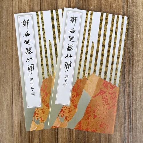 全2册 郭店楚墓竹简 老子甲 老子乙丙 荆门市博物馆 楚国文字软笔毛笔书法碑帖墨迹古简牍楚简艺术图书籍文物出版社正版
