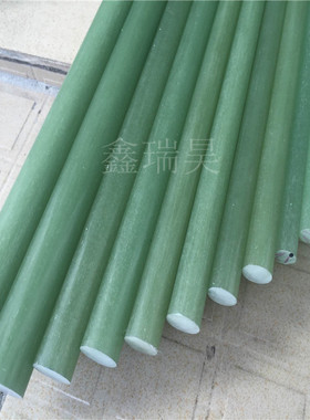 环氧树脂棒酚醛玻璃纤维绝缘G10定制长棒FR4水绿色玻钎棒 50mm60