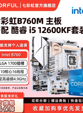 英特尔12600KF/14100F/12100F/14700KF搭七彩虹H610/B760台式主板