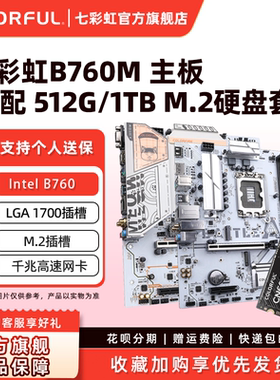 七彩虹H610M/B760/B860电竞台式机游戏主板搭M.2硬盘套装512G/1T