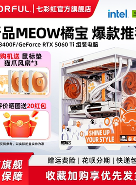 七彩虹橘猫主机U5 230F i5 12400f 13400 14600kf 5060ti 5060显卡电脑主机diy组装游戏全家桶电脑台式机整机