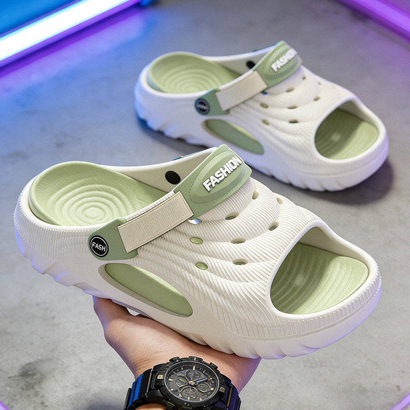 男士拖鞋潮牌新款增高凉鞋厚底耐磨踩屎感户外运动沙滩防滑凉拖鞋,居家布艺,居家凉拖/凉鞋,淘宝优惠券,粉丝福利购,淘宝优惠卷