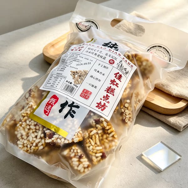 佳虹家的炒米糕麦芽糖手工花生糖老式传统制作香酥可口500克/袋