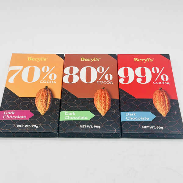 25年新货 马来西亚进口BERYL'S倍乐思排装90g黑巧克力片70%80%99%