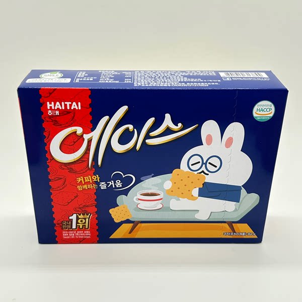 韩国海太ace薄脆咸味苏打早餐饼干364g进口休闲办公室休闲零食品