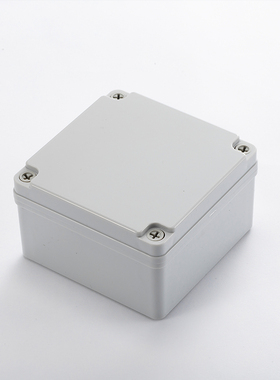125*125*75mm塑料螺钉接线盒 ABS端子盒 明舟IP67防水电源开关盒