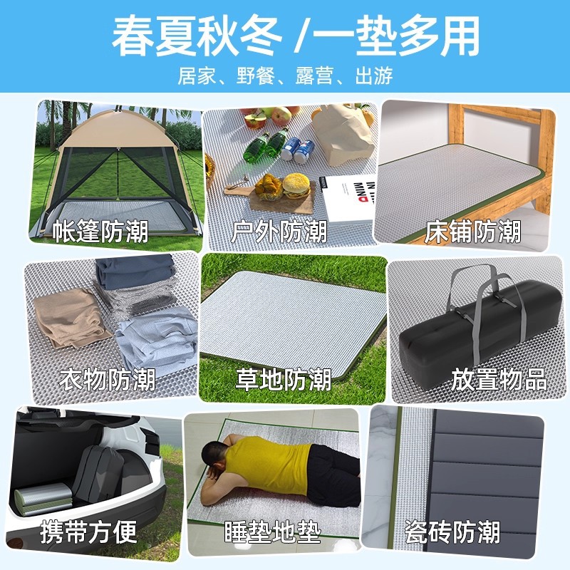 防潮垫加厚户外可携式野餐垫防水野餐家用帐篷双单人宿舍睡垫地垫