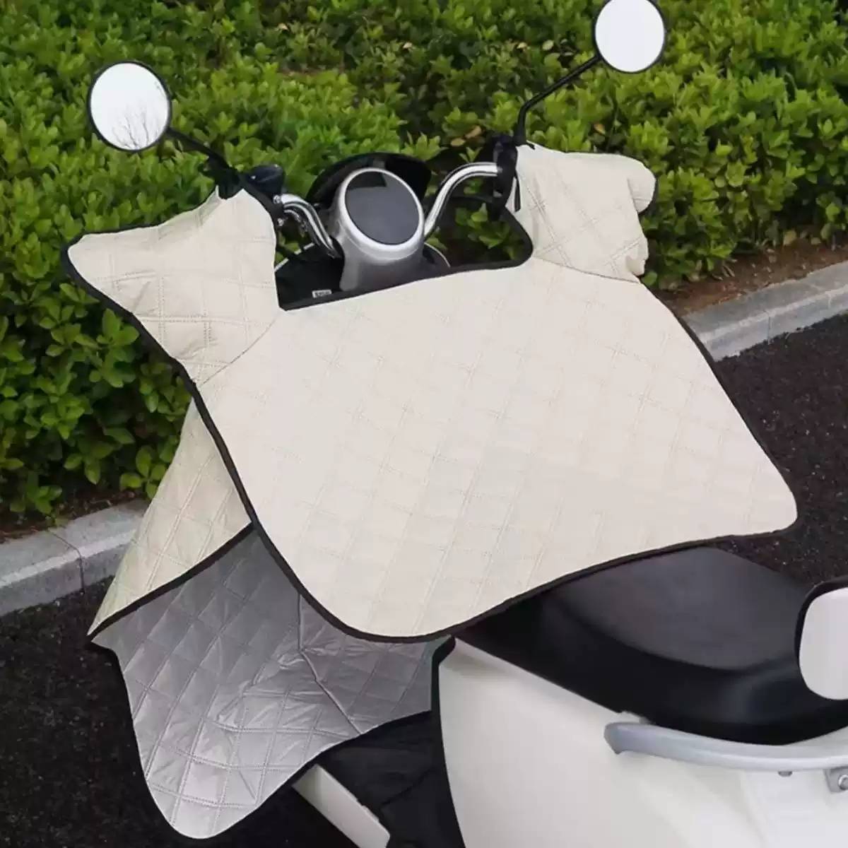 电动车挡风被夏季防水防晒电动车薄款遮阳防风机车简约四季通用