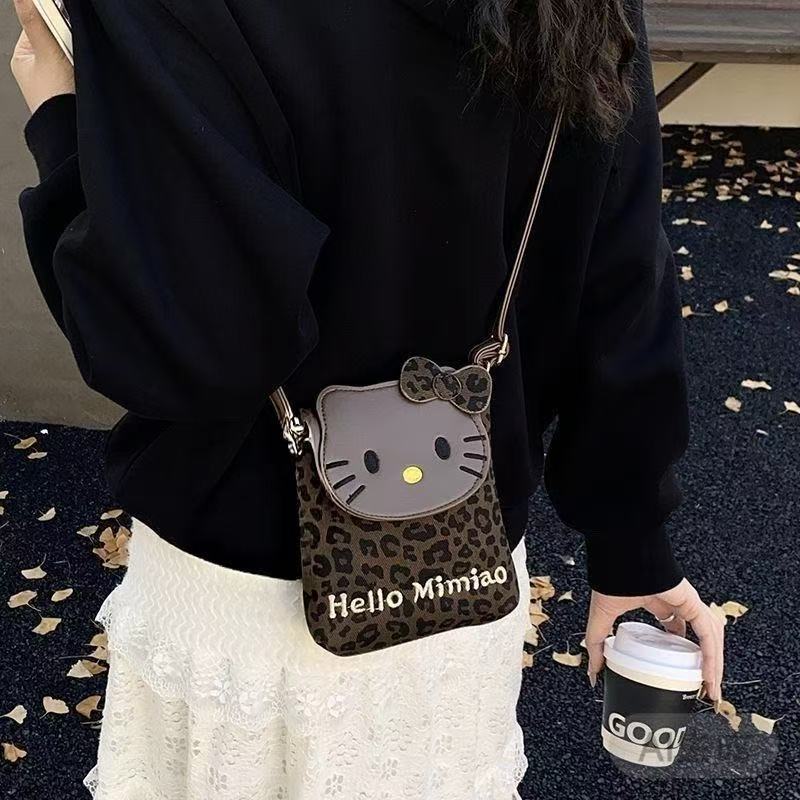 豹纹Hello Kitty可爱迷你斜挎包女韩版洋派小包-1